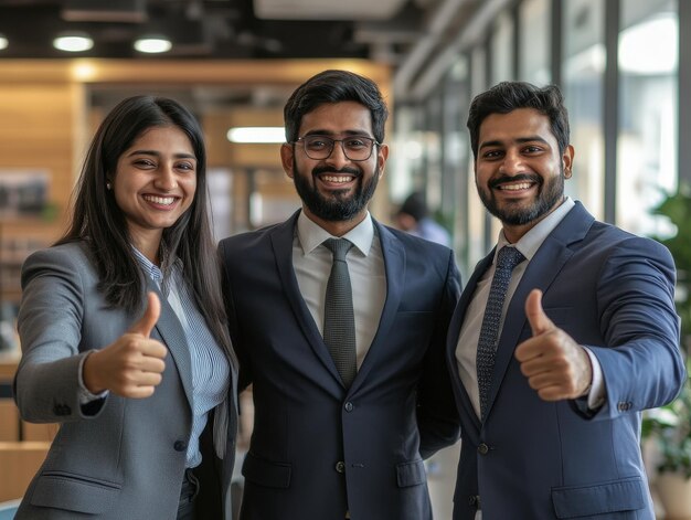 [freepicdownloader.com] confident business team giving thumbs up normal